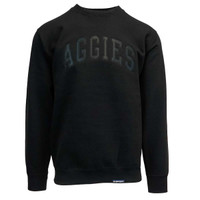 Aggies Patch Letters Crew Sweatshirt